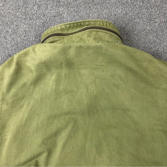 Vintage Military Coat Cold Weather Field Green Regular Fit Jacket Men’s Size L - Picture 12 of 16